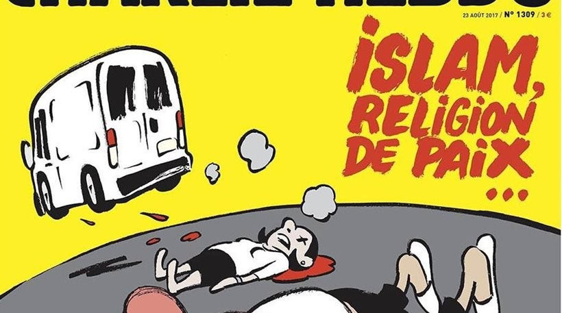 Το Charlie Hebdo για την επίθεση στη Βαρκελώνη: «Ισλάμ, θρησκεία της ειρήνης…»